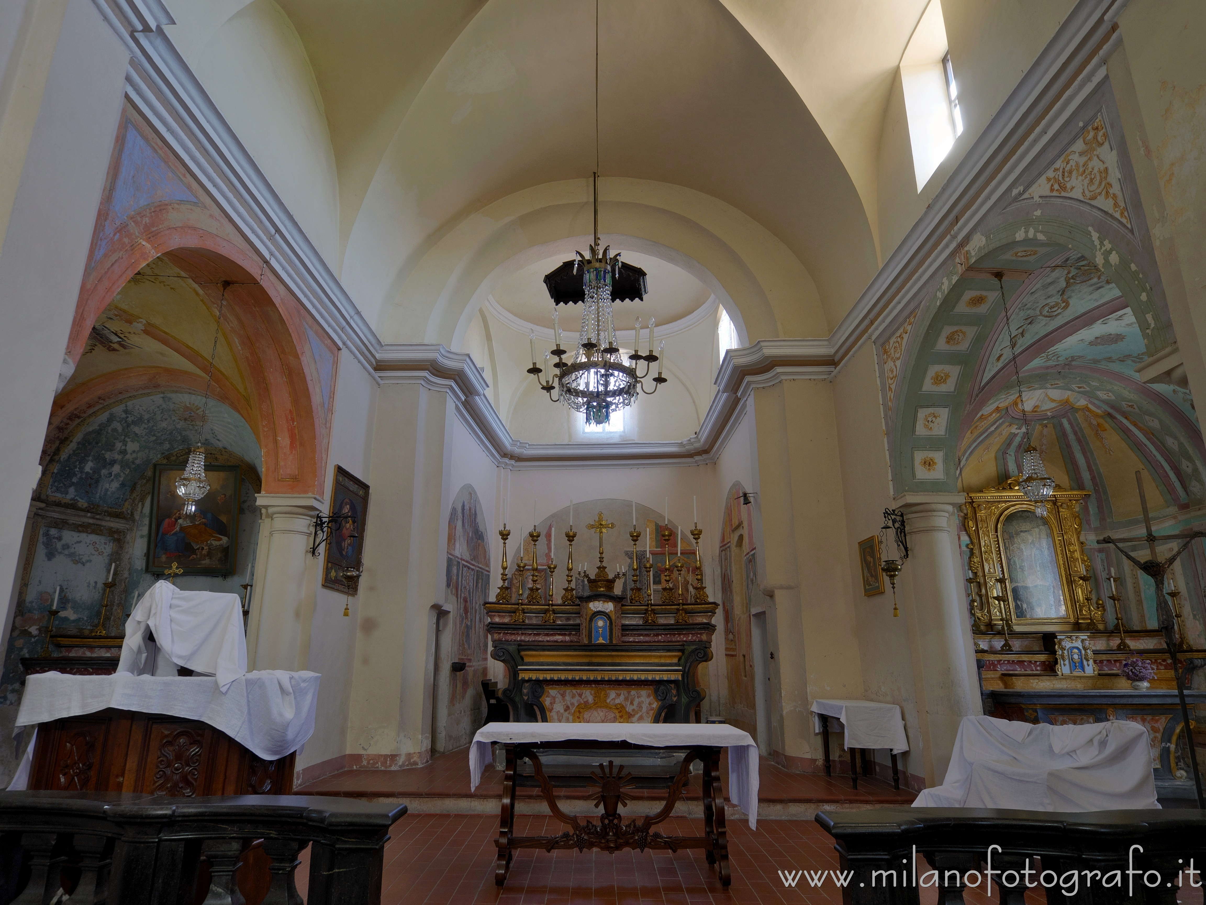 Occhieppo Inferiore (Biella, Italy) - Presbytery and apses  of the Sanctuary of St. Clement